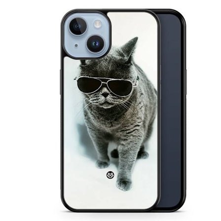 Bjornberry Skal iPhone 14 Plus - Katt Glasögon