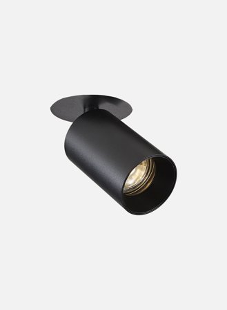 SpotOn innfelt 1-lys - sort