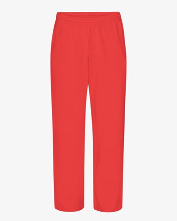 Organic Straight Leg Sweatpants - Red Tangerine