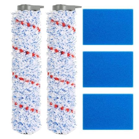 Filterbørste Rulle og Forfilter Skum Udskiftningsdele til Tineco Ifloor Hf10e-01 Ledningsfri Våd Tør