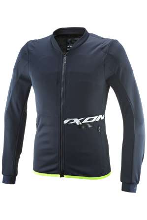Motorradjacke Ixon Arma Marineblau/Weiß/Gelb L