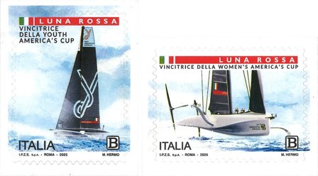 Italien - Luna Rossa, Vinder af America's Cup for kvinder - Postfrisk 2v