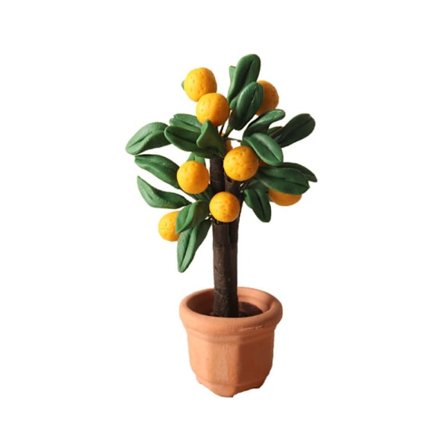 Baby Hus Tilbehør Mini Frukt Tree LORANGE TREE APPELSINTRE