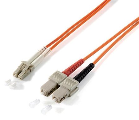 Equip Fiber optik kabel SC-LC 62,5/125 3 m Orange