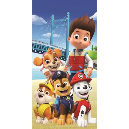 Paw Patrol badhandduk bro, strandhandduk 70x140 cm