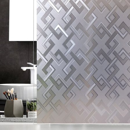 Staattinen himmeä lasikalvo kylpyhuoneeseen, kylpyhuoneen ikkunaan, yksityisyyteen