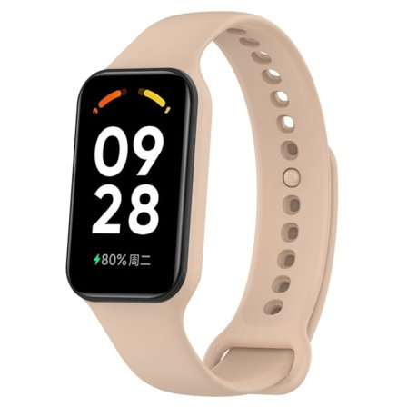 Xiaomi Smart Band 8 Active / Redmi Band 2 joustava rannekorun vaihtoranneke kellon kotelolla - Pinkki