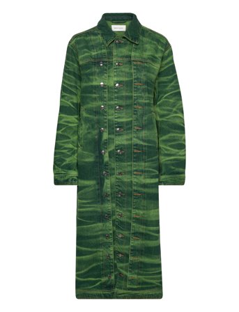 Agnais Denim Jacket Green WOOD WOOD