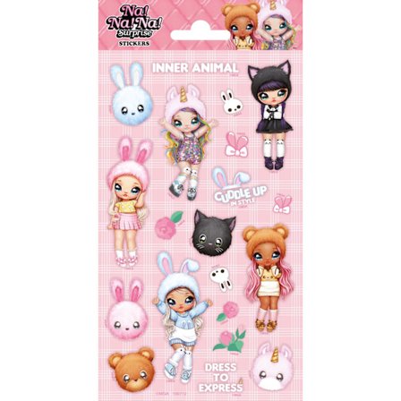 Na na na surprise 20 st glittriga klistermärken klistermärke