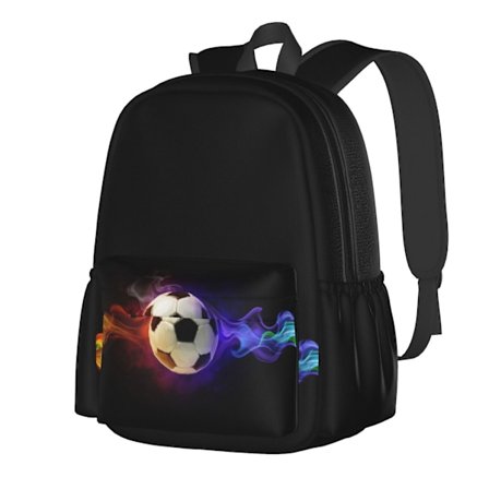 3D Fotboll Ryggsäck, Reseryggsäck, Laptop Ryggsäck, Vattentät Ryggsäck För Kvinnor Män