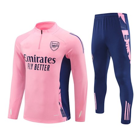 Arsenal Rosa Fotboll Tränings Tracksuit Halv Dragkedja Jacka & Byxor[JSR]