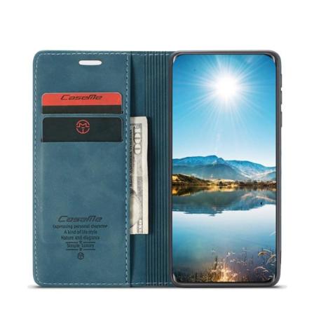 CASE Retro -lompakkokotelo Xiaomi Mi 11 -puhelimelle - Sininen Blue