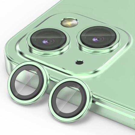 Hat Prince Linsskydd Hærdet Glas iPhone 15/15 Plus Grøn