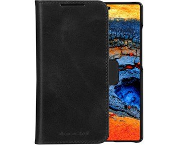 dbramante1928 Galaxy S25 Ultra - Lynge - Black - Plånboksfodral i återvunnet läder till Galaxy S25 Ultra