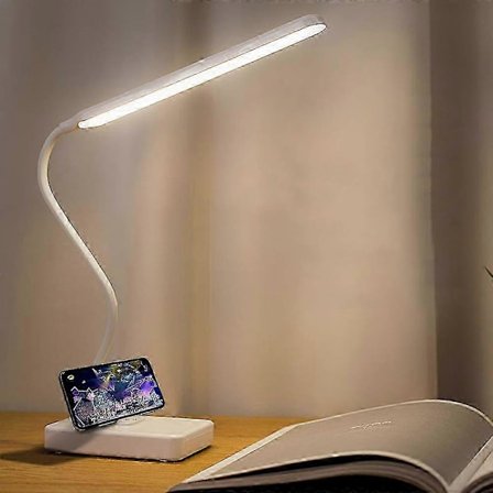 2026 Genopladelig Touch 3 LED-tilstande Dæmpbar Lille Bordlampe til Soveværelse Seng 17.7[D]