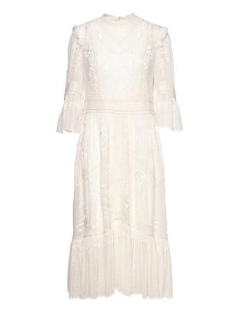 Emery Emb Dress Cream AllSaints