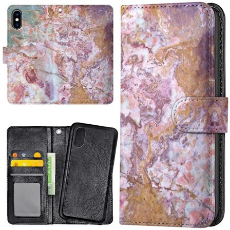 iPhone X/XS - Lommebok Deksel Marmor