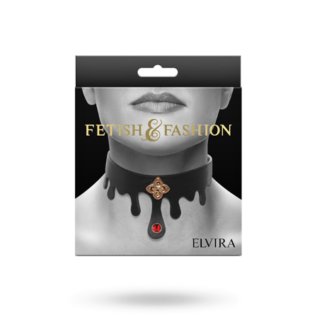 Fetish & Fashion Elvira Collar - Vuxen.se - BDSM halsband, BDSM koppel