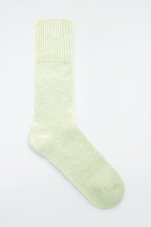 COS Women's Calcetines Tobilleros De Mezcla De Alpaca in Verde