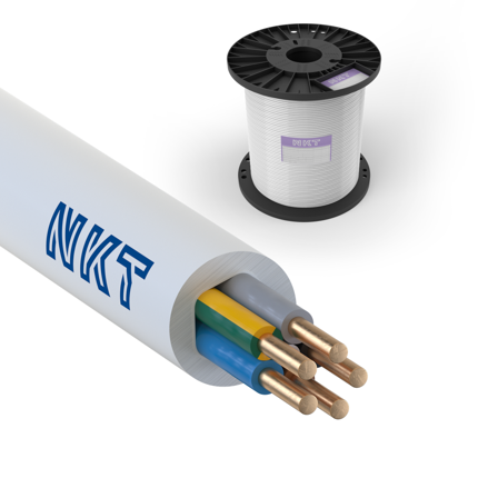 NKT EXQ XTRA Installasjonskabel 5G 1,5 mm², 300/500 V 250 m, bobin, Stikkontakter & kabler
