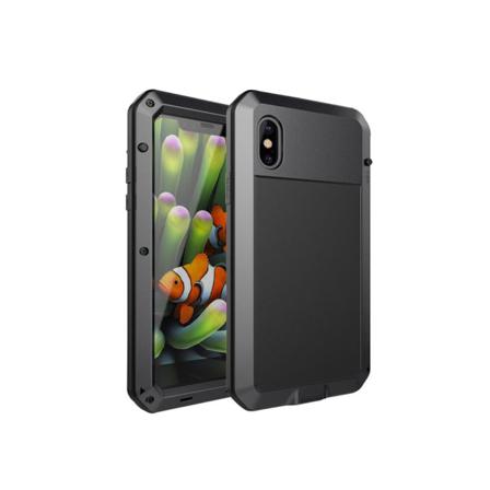 Army Heavy Duty Shock Drop (stryktålig) Aluminum För Iphone X/xs Svart