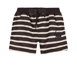 Kids - IKKS Black Stripe Swim Shorts 10 Years - Swimwear and coverups - 10 years - Black - Junge