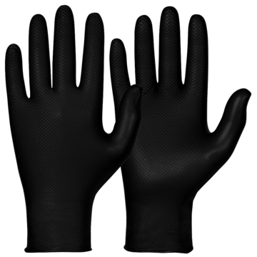 NITRILHANSKER FISKESKJELL SORT