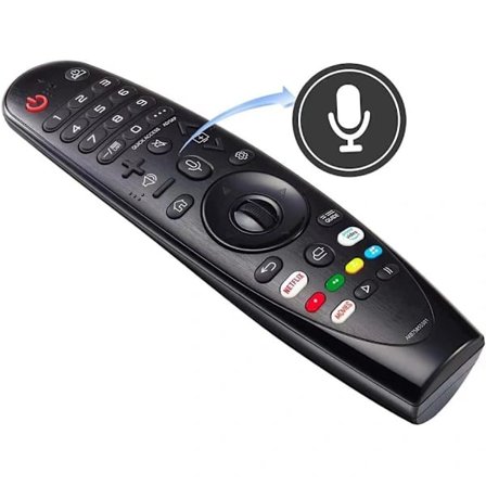 LG Magic Remote -kaukosäädin, yhteensopiva monien LG-mallien kanssa, Netflix- ja Prime Video -pikapainikkeet null ei mitään (Hiiri äänellä) Tyyli 