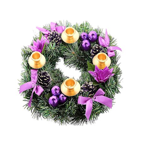 Julekrans, Lilla Bånd Advent Lys Julekrans Midtpunkt Til Hjem Kirke (FMY)