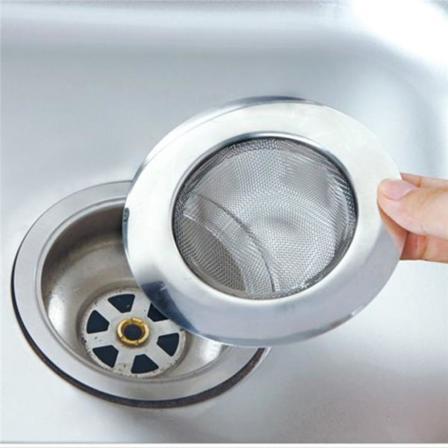Ø4.5 Filter / Hårfälla För Avlopp & Diskho - Samlar Upp Skräp Silver