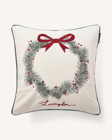Lexington Mäntykranssi-tyynynpäällinen samettia