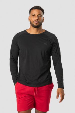 ICANIWILL - Training Club Raglan Long Sleeve Black - Heren - sportkleding van ICIW