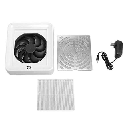 Nageldamm Samlare 40W Högeffekts Manikyr Dammsugare Nagel Dammsugare med Filter för Naglar