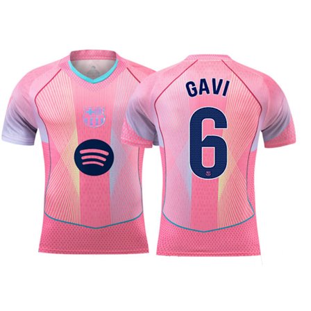 25-26 FC Barcelona Special Edition Rosa NO.6 GAVI Fotball T-skjorte S-2XL