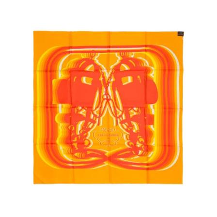 Hermès Vintage Pre-owned Silk scarves Orange, Dame Vintage Accessories, Størrelse: ONE Size