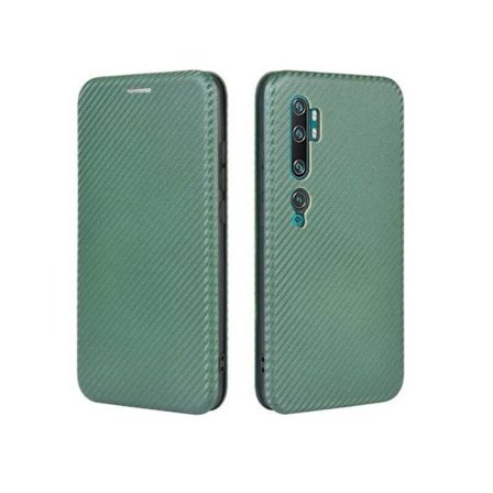 Xiaomi Mi 10 / 10 Pro Flipfodral Kortfack CarbonDreams Grön
