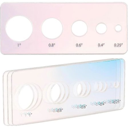 4 STK. Hjælpeværktøj til montering af sikkerhedsøjne og skiver Håndværksøjne Værktøj til indsættelse af sikkerhedsøjne Amigurumi Øjenmålerbræt til 