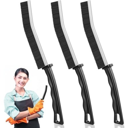 3-pack Gap Rengöringsborste, Badrumsrengöringsborste Kakelfog B