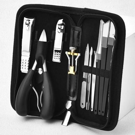 Professionel tåneglklipper i rustfrit stål, pedicureværktøj til tykke eller indgroede negle