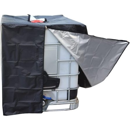 Vesisäiliön suojus, 1000 l, IBC-säiliön UV-suojakalvo, suojakansi, 120 x 100 x 116 cm (tyyli B)