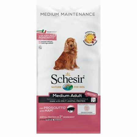 Schesir Prosciutto Cibo Secco Cani Adulti Taglia Media Sacco 3 Kg