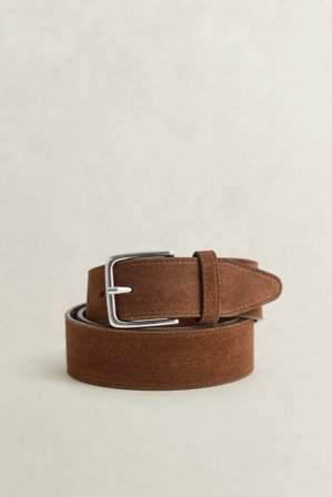 GANT Herren Gürtel aus Veloursleder (115/46) Braun
