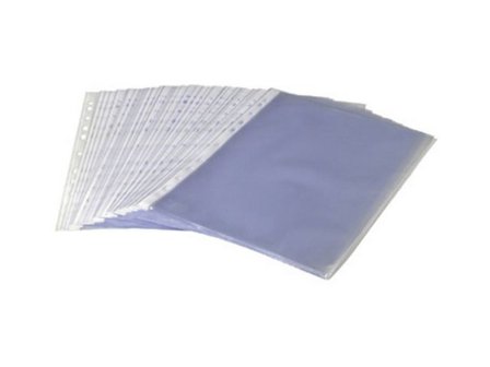 Plastficka, A4, stansad, 80 mikrometer, polypropylen, jämn, 11 hål, präglad - Lyreco - Kontorsmaterial - Mappar och plastfickor - Plastfickor - Öppen 