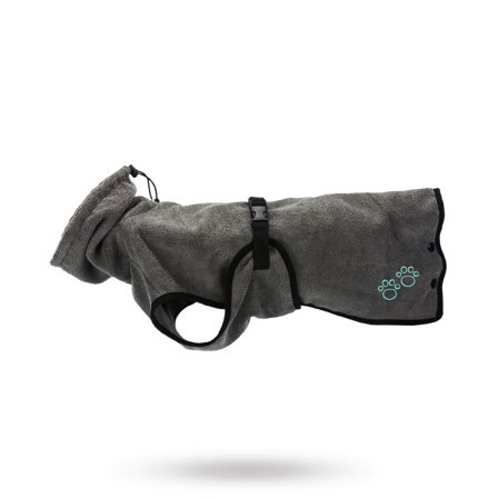 Trixie - Badrock frotté - Grå - Hundflytväst, hundpool, flytande hundleksaker