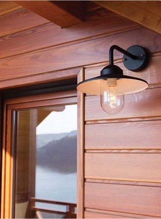 Vansbro 1920 utelampe - sort