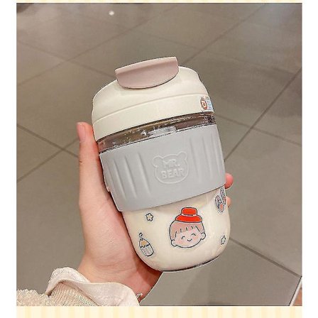 Kaninmugg med sugrör Vattenmugg Mjölkmugg Bärbar