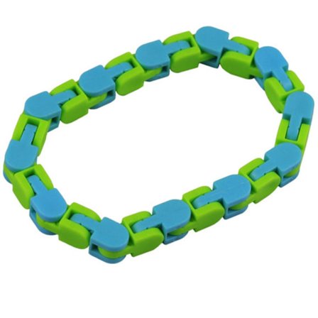 Cykelkæde Spor Stress Relief Legetøj Farverigt Puslespil Sensor