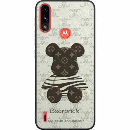 Motorola Moto E7i Power Svart Skal Brown Bear