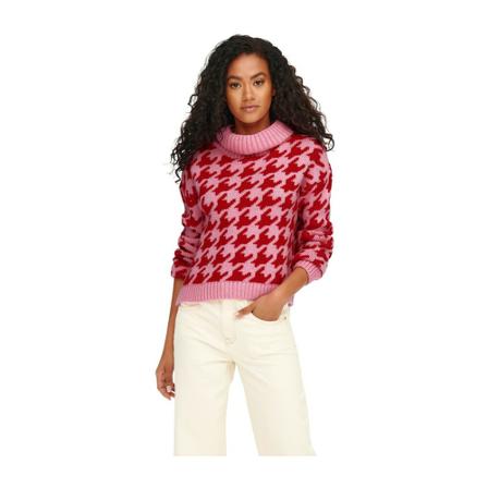 Only Round-neck Strik Pink, Dame Striktrøjer