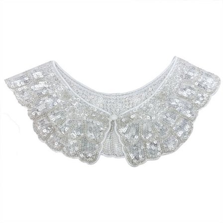 Pärlkrage broderad kristallkrage A A